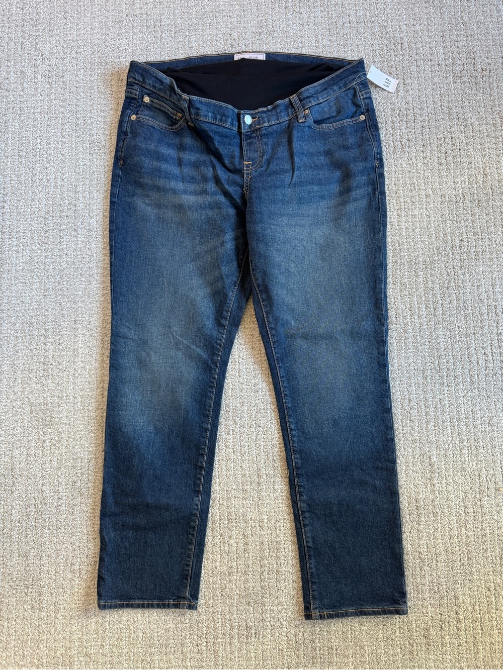 GAP Maternity Full-Panel Slim Leg Jeans — Stretch Comfort